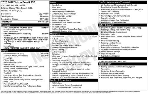 2026 GMC Yukon Denali