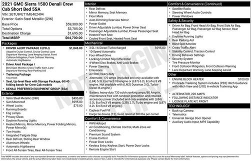 2021 GMC Sierra 1500 Denali