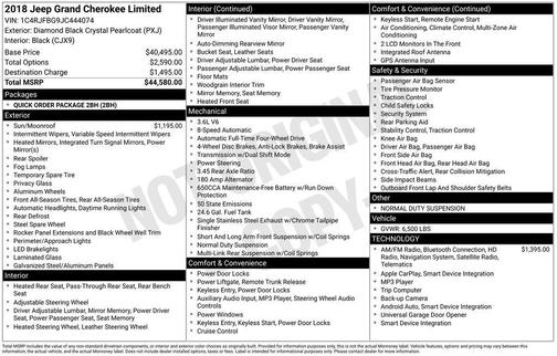 2018 Jeep Grand Cherokee Limited