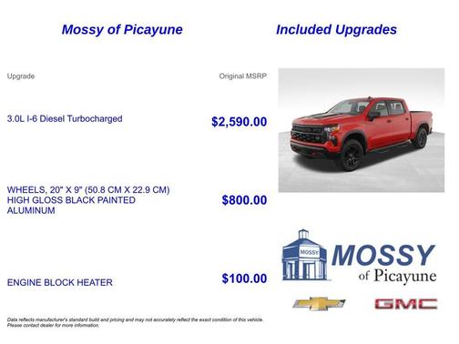 Red 2024 Chevrolet Silverado 1500 Custom Trail Boss