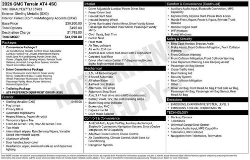 2026 GMC Terrain AT4