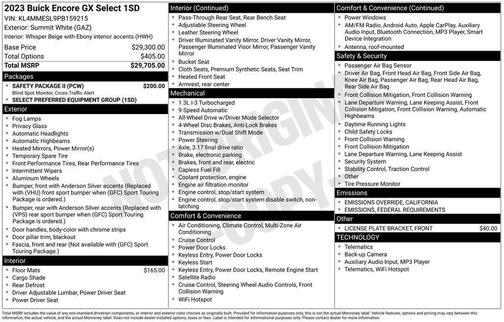 2023 Buick Encore GX Select