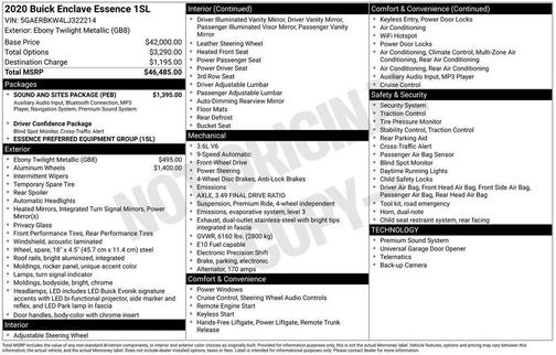 2020 Buick Enclave Essence
