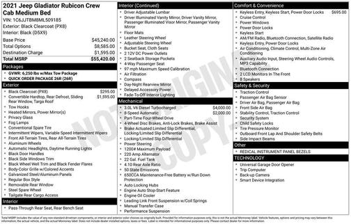 2021 Jeep Gladiator Rubicon