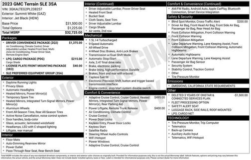2023 GMC Terrain SLE