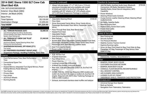 2014 GMC Sierra 1500 SLT