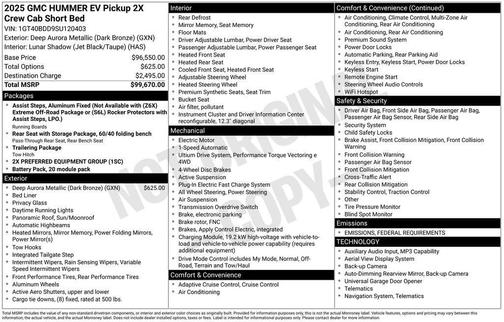 2025 GMC HUMMER EV Pickup 2X
