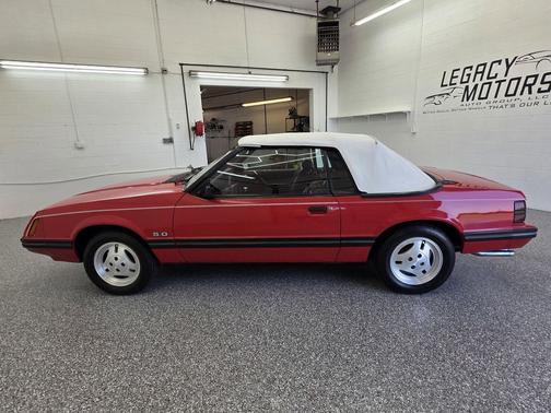 Red 1983 Ford Mustang GLX