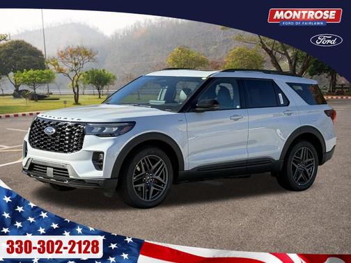 White 2026 Ford Explorer ST-Line