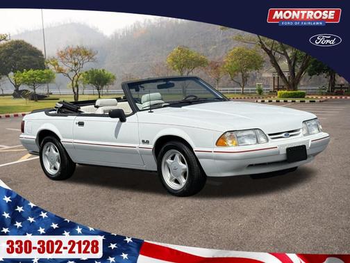 White 1992 Ford Mustang LX 5.0L Sport