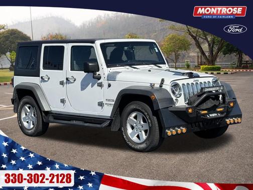 Bright White Clearcoat 2016 Jeep Wrangler Unlimited Sport