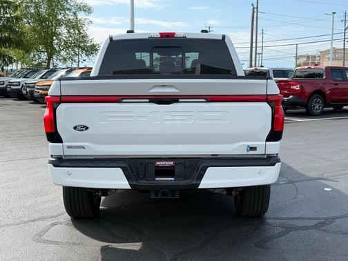 White Metallic 2025 Ford F-150 Lightning LARIAT