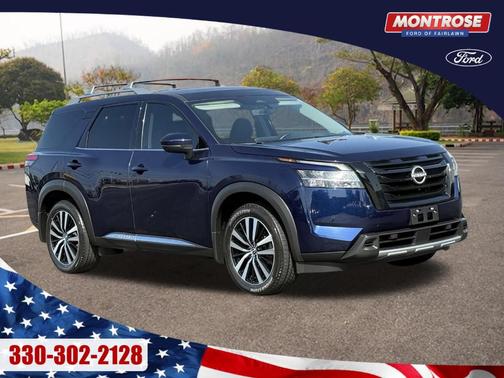 Deep Ocean Blue 2023 Nissan Pathfinder Platinum