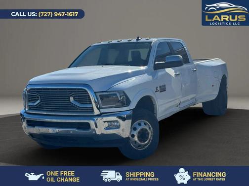 Bright White Clearcoat 2018 RAM 3500 Laramie Crew Cab 4x4 8' Box