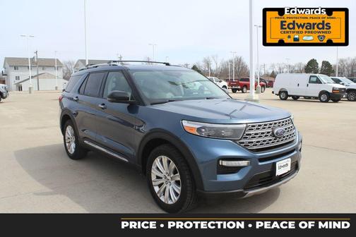 Blue Metallic 2020 Ford Explorer Limited