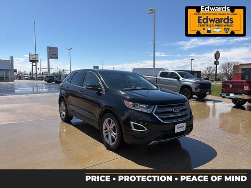 Shadow Black 2018 Ford Edge Titanium