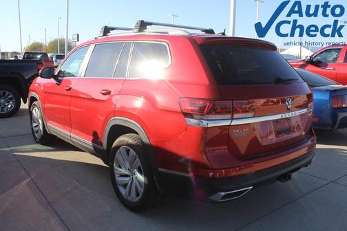 Aurora Red Metallic 2021 Volkswagen Atlas 3.6 V6 SEL
