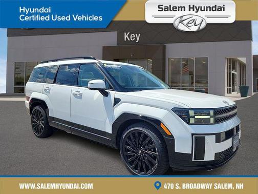 Serenity White 2025 Hyundai SANTA FE Calligraphy