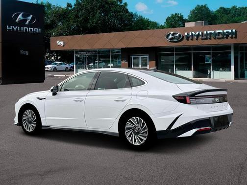 Serenity White 2026 Hyundai SONATA Hybrid Limited