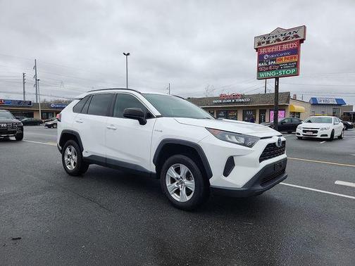 Super White 2021 Toyota RAV4 Hybrid LE