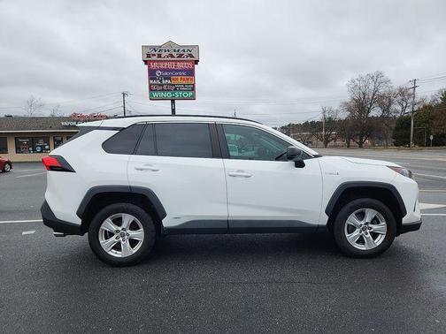 Super White 2021 Toyota RAV4 Hybrid LE