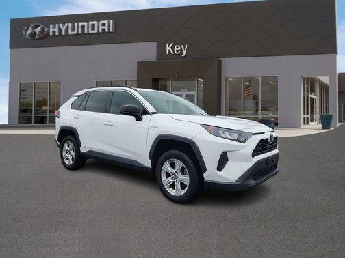 Super White 2021 Toyota RAV4 Hybrid LE