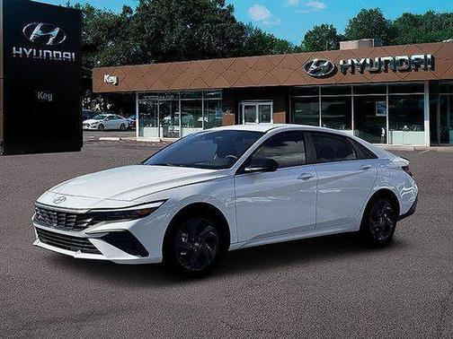 Serenity White 2026 Hyundai ELANTRA HEV SEL Sport