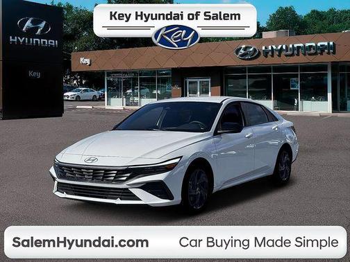 Serenity White 2026 Hyundai ELANTRA HEV SEL Sport