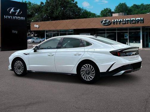 Serenity White 2025 Hyundai SONATA Hybrid SE
