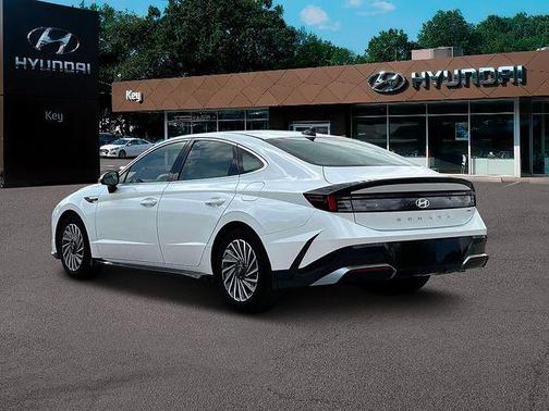 Serenity White 2025 Hyundai SONATA Hybrid SE