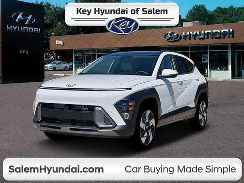 Atlas White 2026 Hyundai KONA Limited