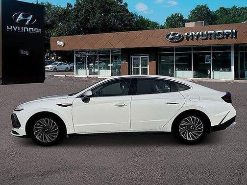Serenity White 2026 Hyundai SONATA Hybrid SE