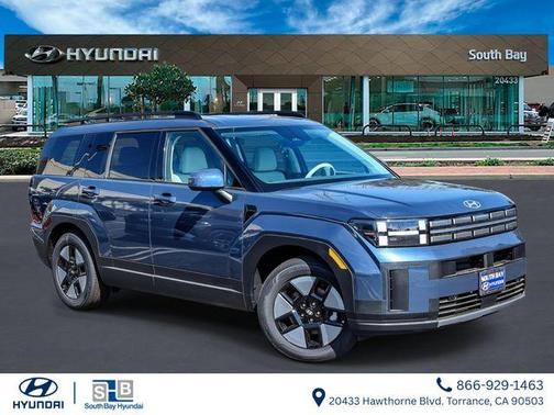 Atlantic Blue 2026 Hyundai SANTA FE HEV SEL