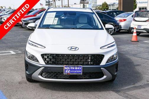 Lunar White 2023 Hyundai KONA Limited
