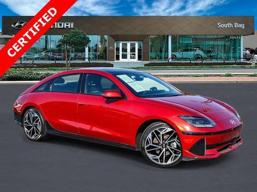 Red 2024 Hyundai IONIQ 6 Limited