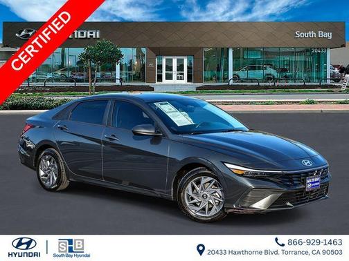 Amazon Gray 2024 Hyundai ELANTRA HEV Blue