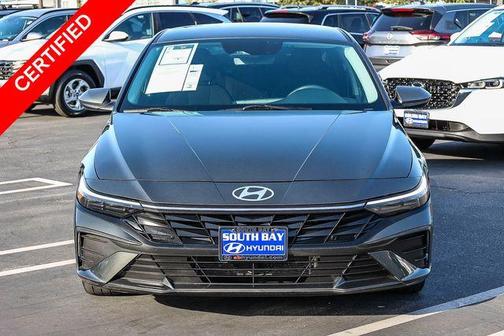 Amazon Gray 2024 Hyundai ELANTRA HEV Blue