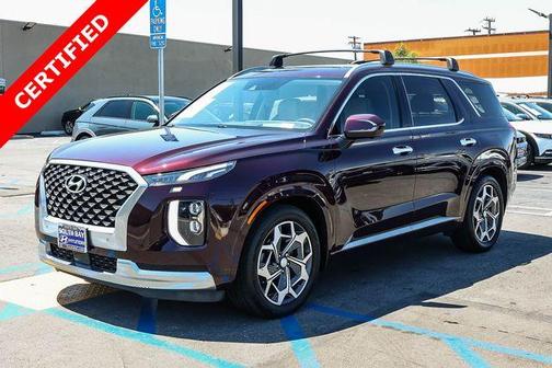 Burgundy 2021 Hyundai PALISADE Calligraphy