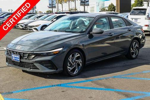 Gray 2024 Hyundai ELANTRA Limited