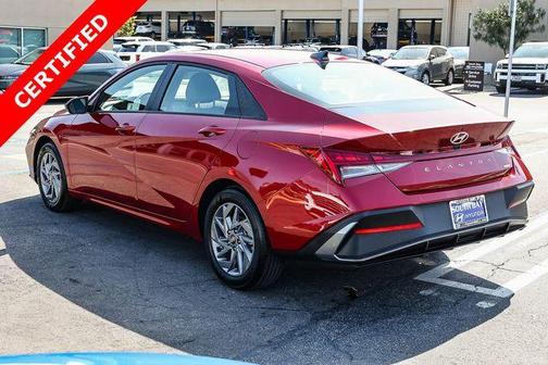 Red Metallic 2025 Hyundai ELANTRA HEV Blue