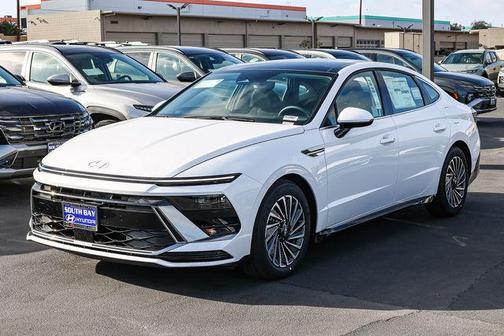 White 2026 Hyundai SONATA Hybrid SEL