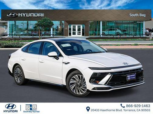 White 2026 Hyundai SONATA Hybrid SEL