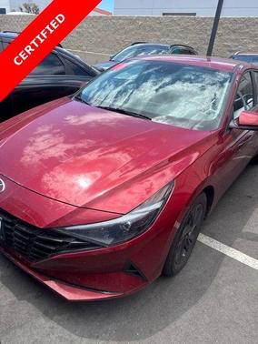 Red 2023 Hyundai ELANTRA HEV Blue