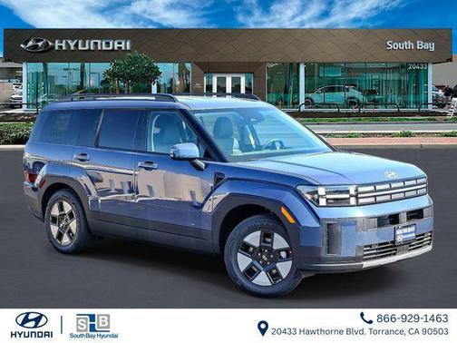 Atlantic Blue 2026 Hyundai SANTA FE HEV SEL