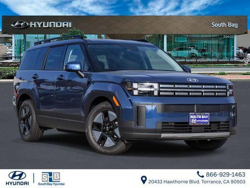 Atlantic Blue 2026 Hyundai SANTA FE HEV SEL