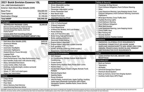 2021 Buick Envision FWD Essence