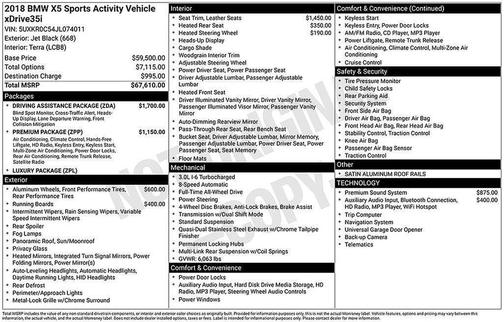 2018 BMW X5 xDrive35i