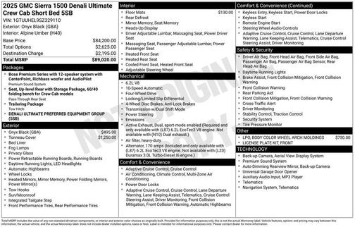 2025 GMC Sierra 1500 Denali Ultimate