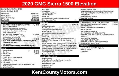 2020 GMC Sierra 1500 Elevation