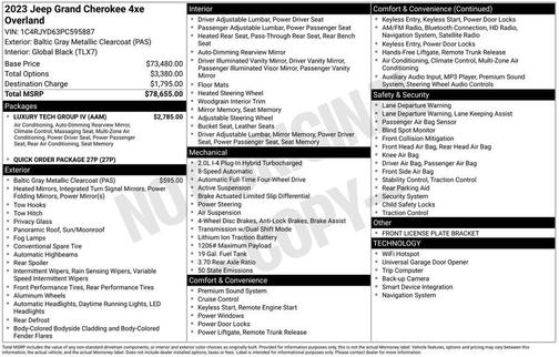 2023 Jeep Grand Cherokee 4xe Overland